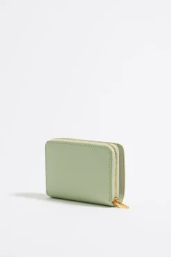 Clearance BIMBA Y LOLA Cartera Solapa Piel Verde Pastel