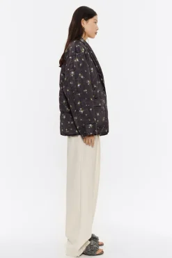 Clearance BIMBA Y LOLA Cazadora Acolchada Flowers Negra