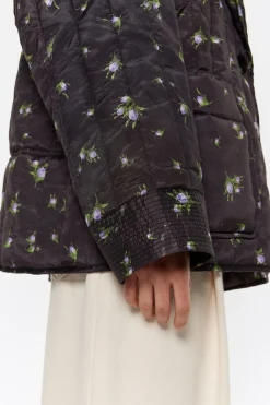 Clearance BIMBA Y LOLA Cazadora Acolchada Flowers Negra