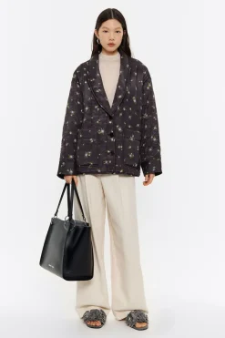 Clearance BIMBA Y LOLA Cazadora Acolchada Flowers Negra