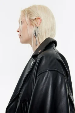 Sale BIMBA Y LOLA Cazadora Biker Piel Negra