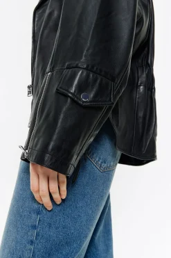 Sale BIMBA Y LOLA Cazadora Biker Piel Negra