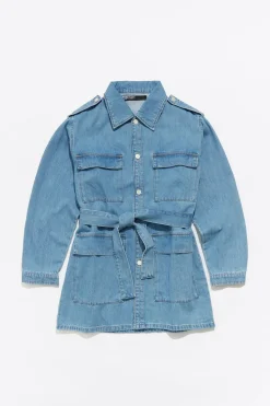 Best BIMBA Y LOLA Cazadora Denim Larga Azul