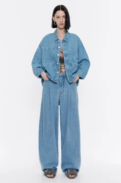Best BIMBA Y LOLA Cazadora Denim Recta Azul