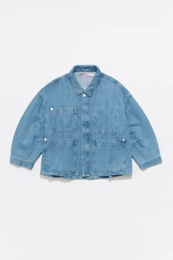 Online BIMBA Y LOLA Cazadora Denim Recta Azul