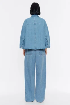 Online BIMBA Y LOLA Cazadora Denim Recta Azul