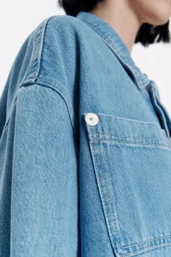 Online BIMBA Y LOLA Cazadora Denim Recta Azul