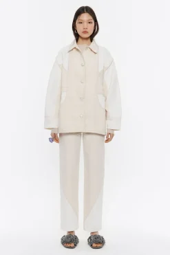 Best Sale BIMBA Y LOLA Cazadora Denim Recta Cruda