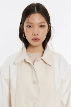 Best Sale BIMBA Y LOLA Cazadora Denim Recta Cruda