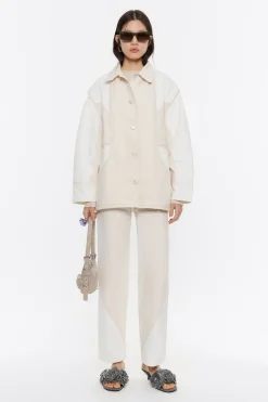 Best Sale BIMBA Y LOLA Cazadora Denim Recta Cruda