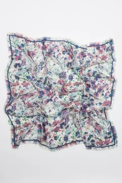 Discount BIMBA Y LOLA Chal Flores Acuarela Blanco Roto