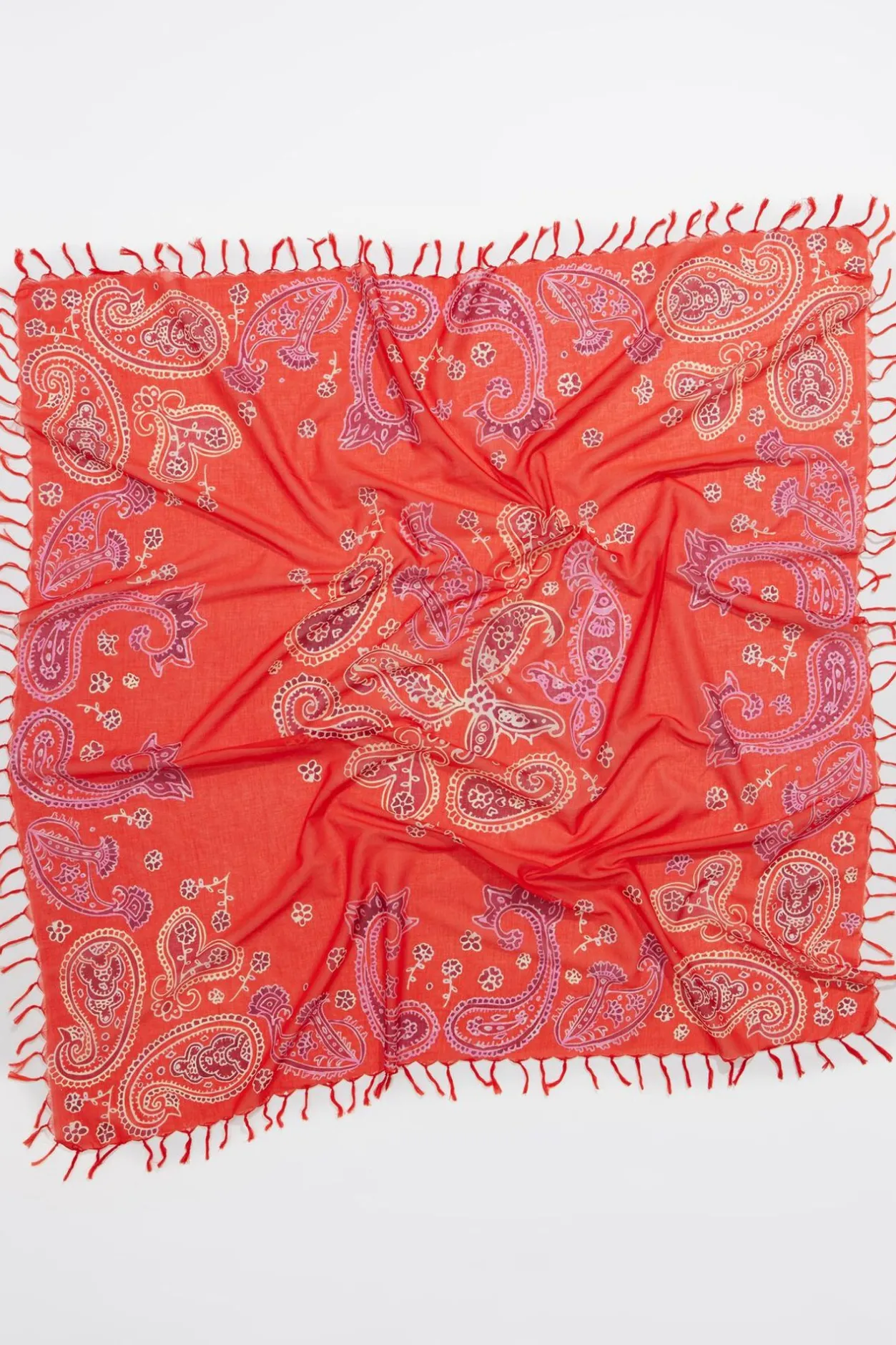 Outlet BIMBA Y LOLA Chal Pasley Acuarela Rojo