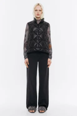 Cheap BIMBA Y LOLA Chaleco Guateado Negro