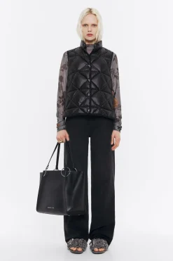 Cheap BIMBA Y LOLA Chaleco Guateado Negro