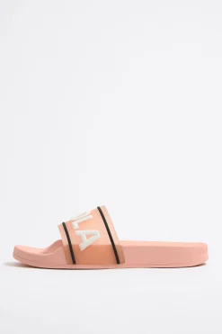 Online BIMBA Y LOLA Chancla Pala Logo Rosa