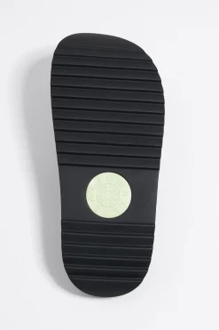 Shop BIMBA Y LOLA Chancla Plataforma Logo Negra