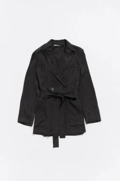 Outlet BIMBA Y LOLA Chaqueta Fluida Cruzada Negra