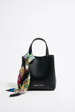 Fashion BIMBA Y LOLA Charm Panuelo Patchwork Flores Y Dado Metal