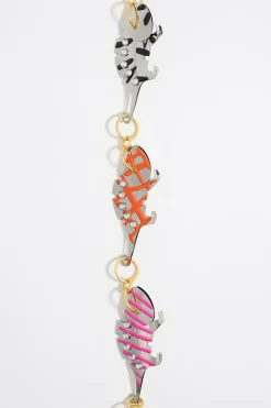 Best Sale BIMBA Y LOLA Collar Cadena Dorada Y Camaleones Esmaltados