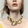Store BIMBA Y LOLA Collar Caracolas Dorado Mate