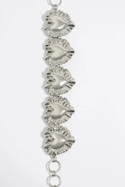 Clearance BIMBA Y LOLA Collar Cojines Corazon Plateado