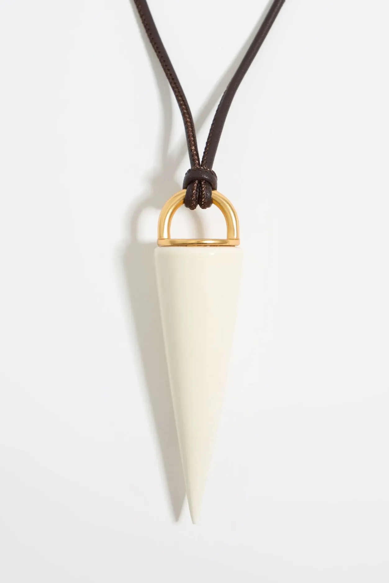 Online BIMBA Y LOLA Collar Cordon Piel Y Pincho Ceramica