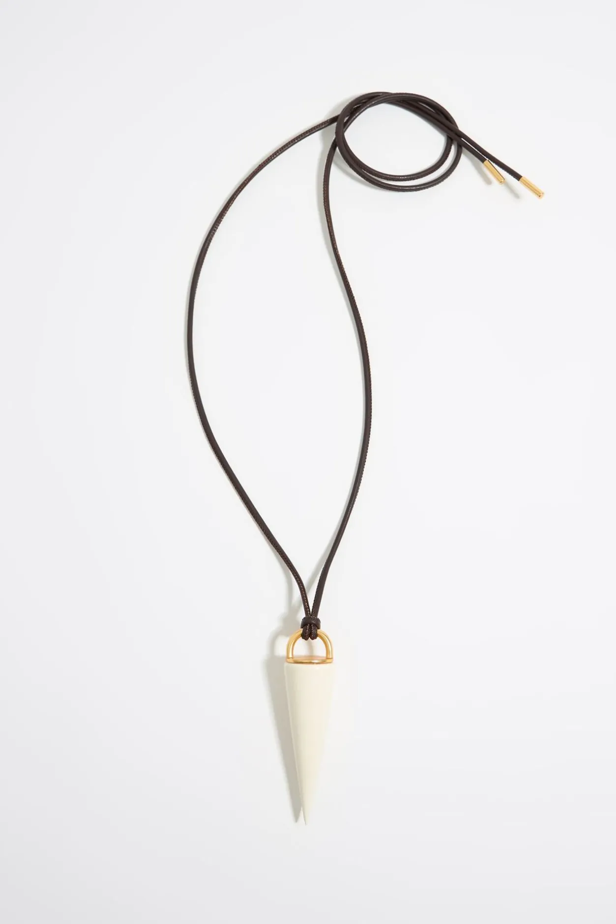 Shop BIMBA Y LOLA Collar Cordon Piel Y Pincho Ceramica