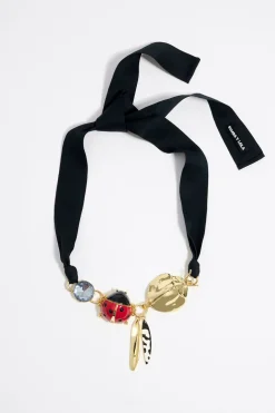 Discount BIMBA Y LOLA Collar Cristal Y Mariquita Rojo