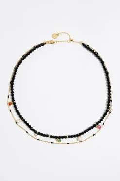 Store BIMBA Y LOLA Collar Cristales Y Piedras Multicolores