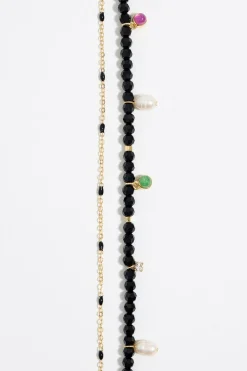 Store BIMBA Y LOLA Collar Cristales Y Piedras Multicolores