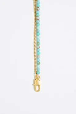 Online BIMBA Y LOLA Collar Doble Estrella De Mar Y Cadena Turquesa