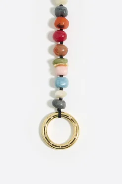 Shop BIMBA Y LOLA Collar Largo Piedras Multicolores Dorado