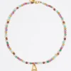 Flash Sale BIMBA Y LOLA Collar Letra A Piedras Multicolores