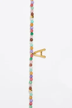 Flash Sale BIMBA Y LOLA Collar Letra A Piedras Multicolores