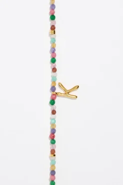 Store BIMBA Y LOLA Collar Letra K Piedras Multicolores