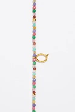 Hot BIMBA Y LOLA Collar Letra Q Piedras Multicolores