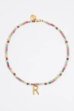 Best BIMBA Y LOLA Collar Letra R Piedras Multicolores