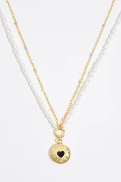 Cheap BIMBA Y LOLA Collar Logo Candy Corazon Negro