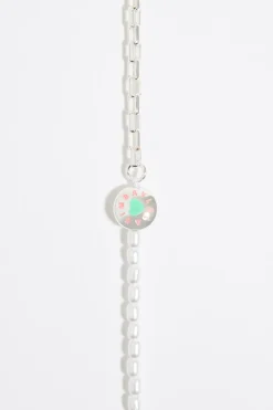 Cheap BIMBA Y LOLA Collar Logo Candy Perlas Plateado