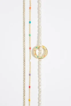 Online BIMBA Y LOLA Collar Logo Cristales Multicolor
