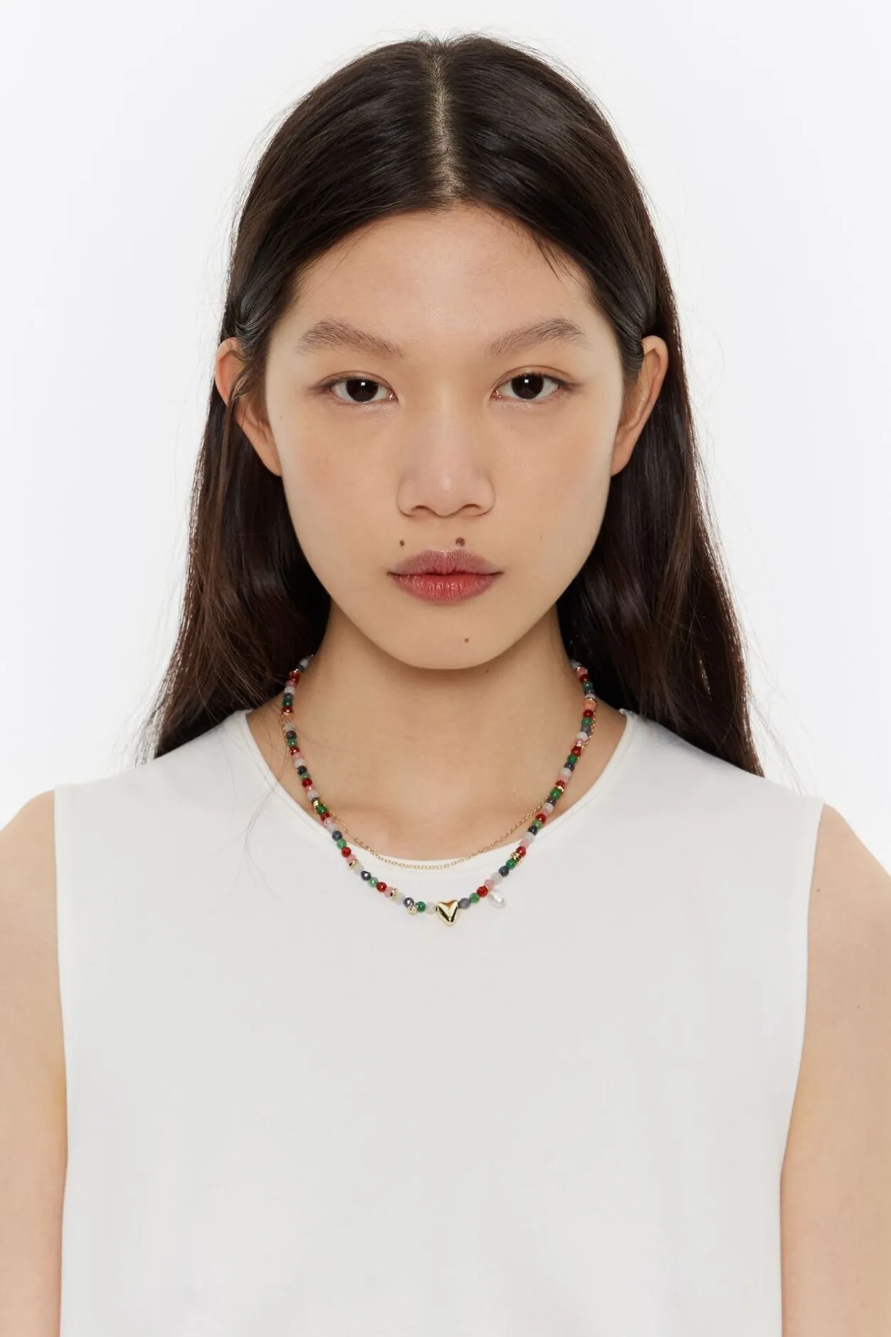 Online BIMBA Y LOLA Collar Piedras Multicolores Y Corazon