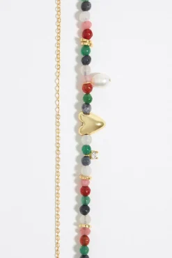 Online BIMBA Y LOLA Collar Piedras Multicolores Y Corazon