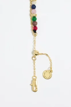 Shop BIMBA Y LOLA Collar Piedras Y Corazon Dorado