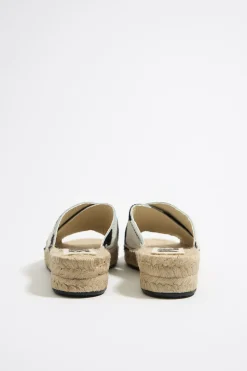 Store BIMBA Y LOLA Cuna Yute Piel Print Vaca Blanca