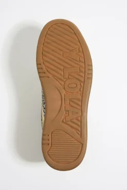 Shop BIMBA Y LOLA Deportiva Cupsole Piel Print Leopard Beige