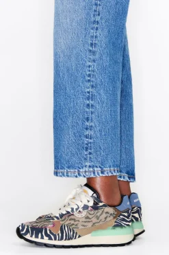 New BIMBA Y LOLA Deportiva Jogger Chimo Print Tiger Beige