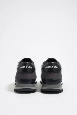 New BIMBA Y LOLA Deportiva Tecnica Plata Oscuro