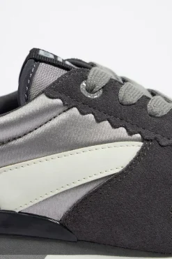 New BIMBA Y LOLA Deportiva Tecnica Plata Oscuro