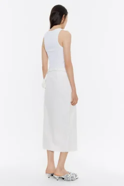 Cheap BIMBA Y LOLA Falda Denim Desflecada Cruda