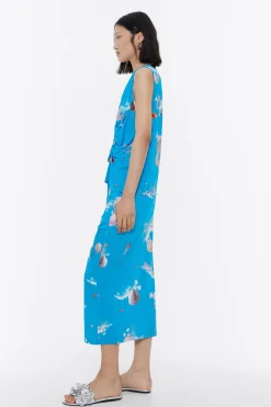 Cheap BIMBA Y LOLA Falda Frunces Waves Azul